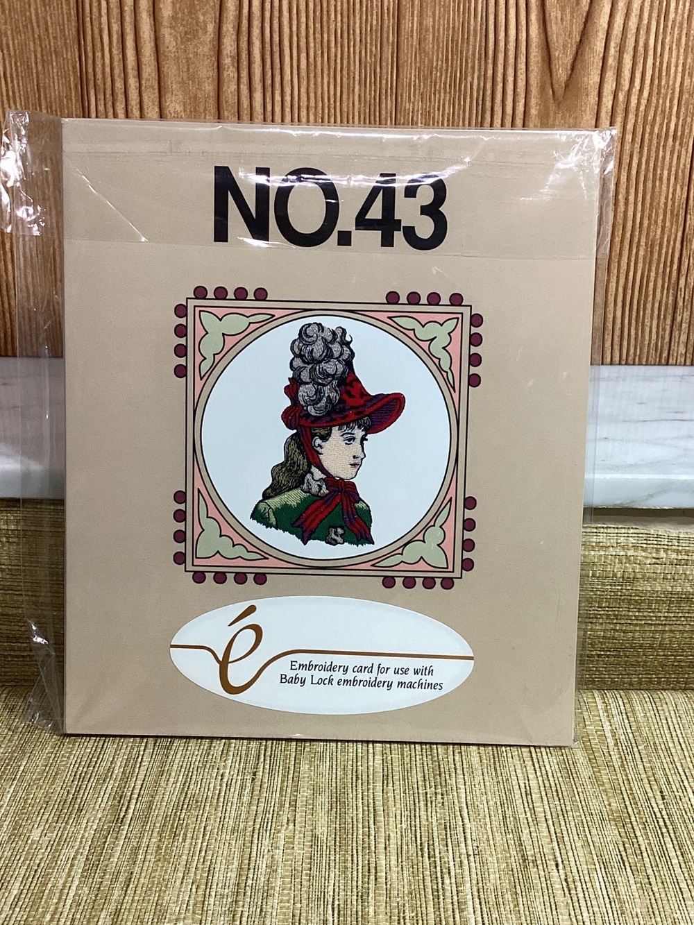 New Brother NO.43 Embroidery Card with Victorian Lady for Baby Lock Machine